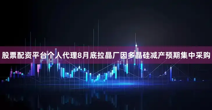 股票配资平台个人代理8月底拉晶厂因多晶硅减产预期集中采购